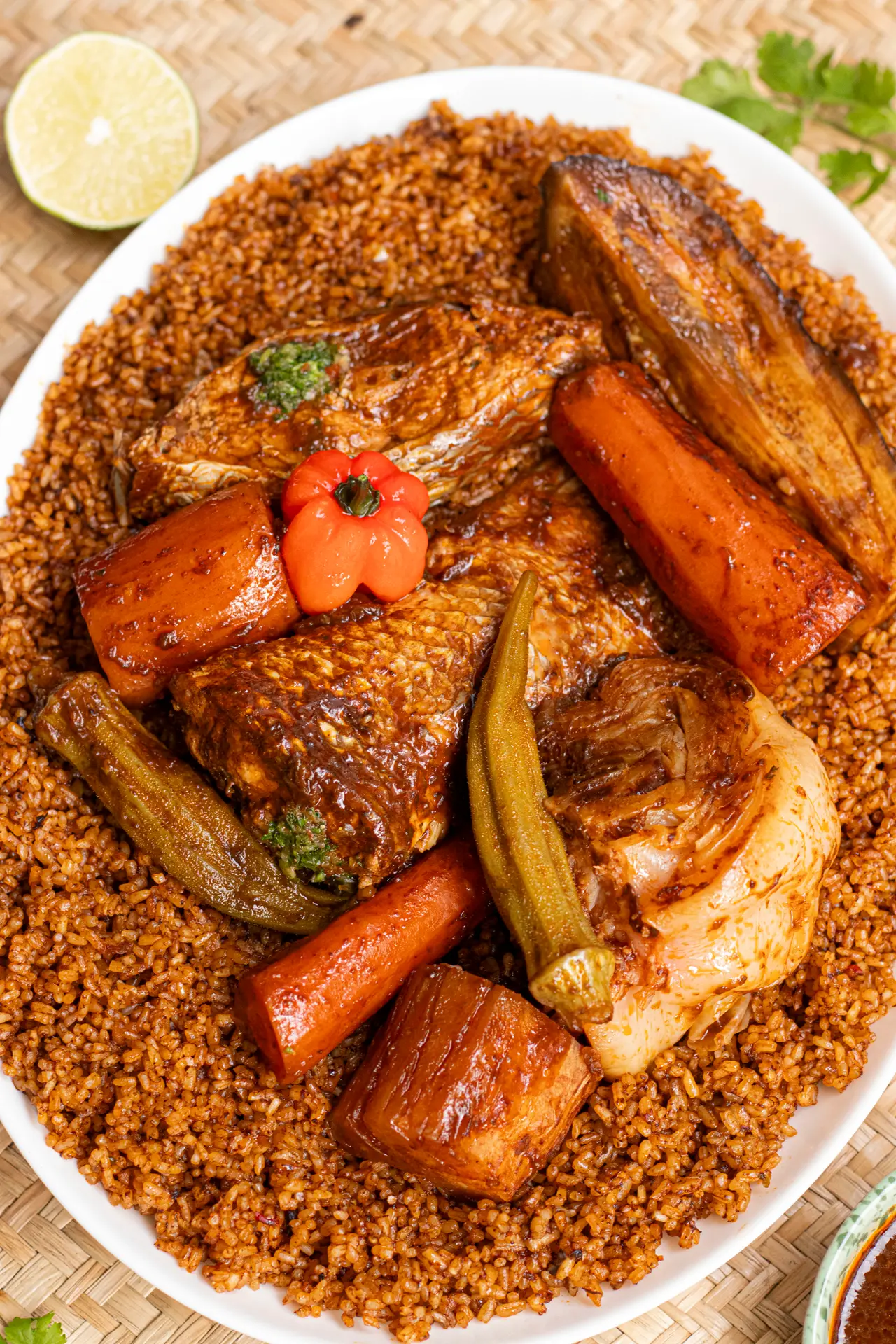 Plat de thieboudienne sénégalais